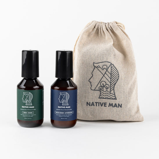 Native Man Medium Canvas Gift Bag - lifestyle