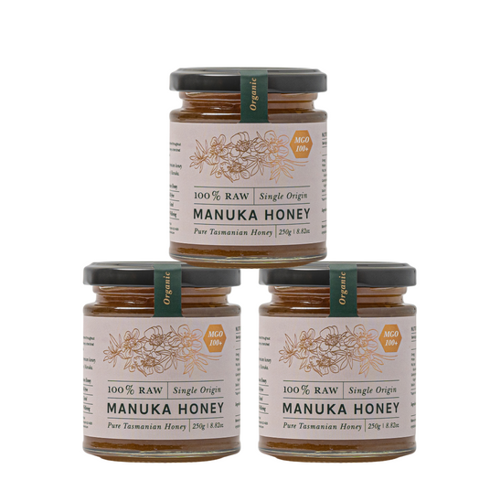 Manuka Raw Honey [MGO 100+] - High Activity - 250g / 3 Pack
