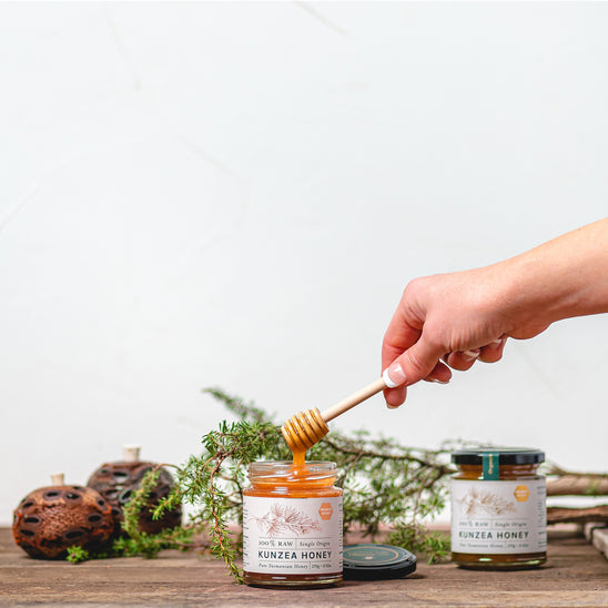 Kunzea Honey - 100% Raw Tasmanian Honey - lifestyle